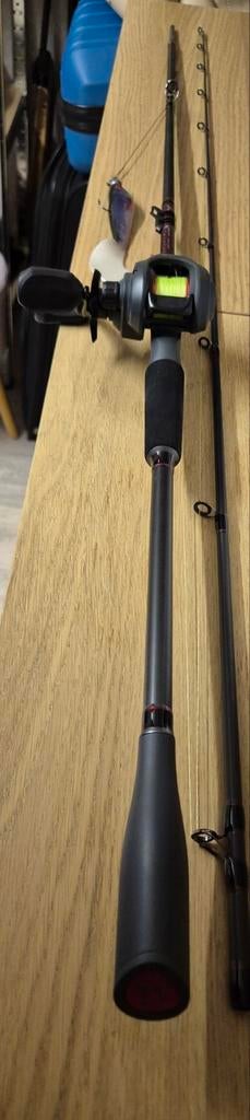 Fox Rage Warrior Snoek Set - Pike Cast 2.30m 20-80g + Molen, Verzenden, Zo goed als nieuw, Complete set