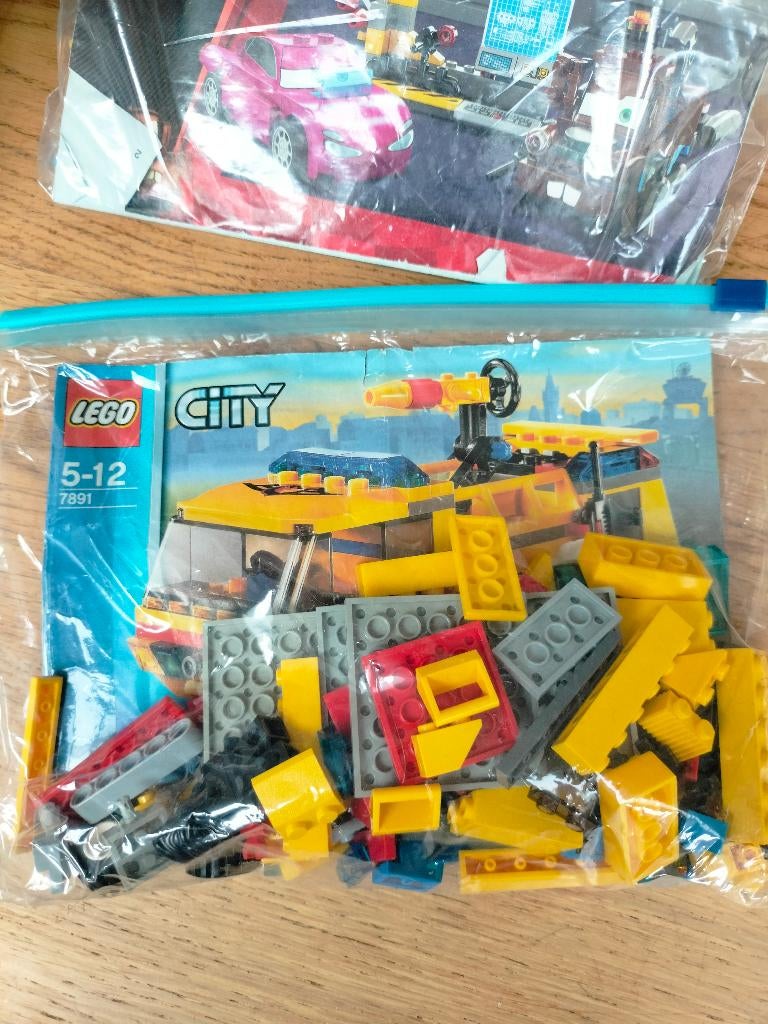 Lego City Airport firetruck 7891, Ophalen of Verzenden, Zo goed als nieuw, Complete set, Lego