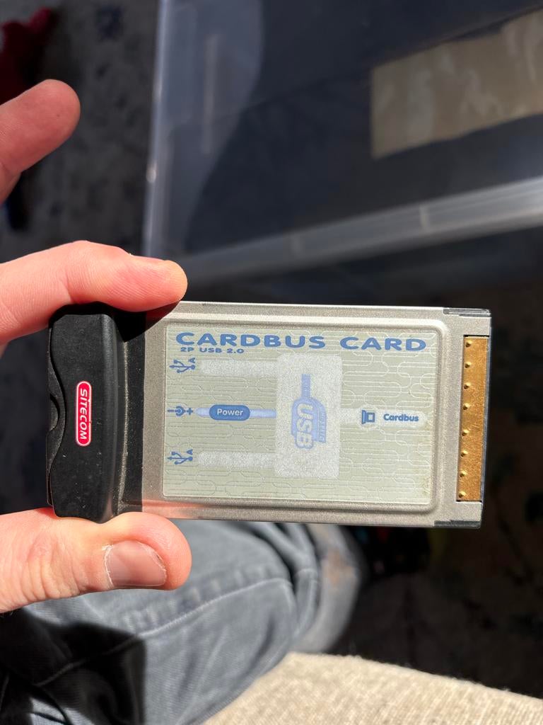 USB Cardbus Adapter voor oudere laptops (Sitecom 2P USB 2.0), Ophalen of Verzenden, Gebruikt