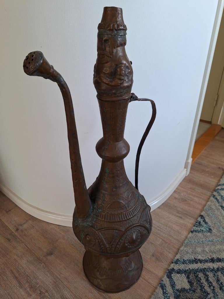 Antieke Oosterse Theepot / Waterkan van Koper, Ophalen