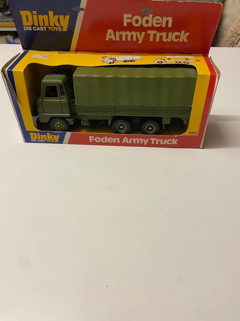 Dinky militair 668 foden army truck, Ophalen of Verzenden, Zo goed als nieuw, Bus of Vrachtwagen, Dinky Toys