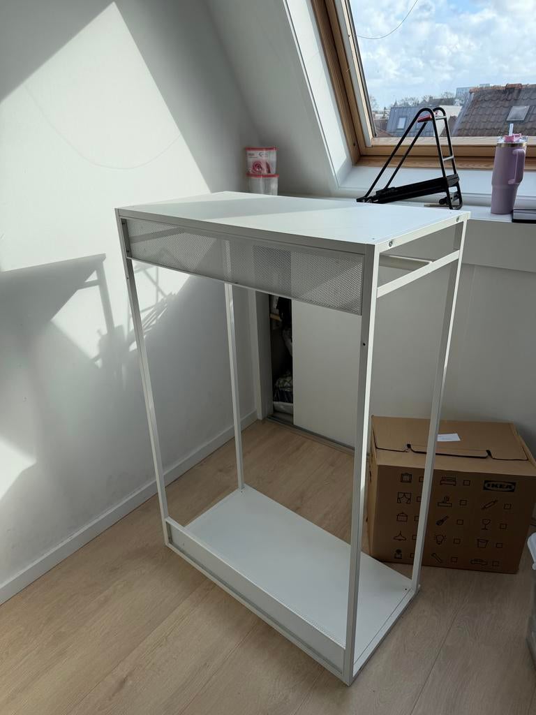 IKEA PLATSA Open Kledingkast / Kledingrek Wit 80x40x120, Huis en Inrichting, Kasten | Kledingkasten, Ophalen, Met plank(en), Gebruikt