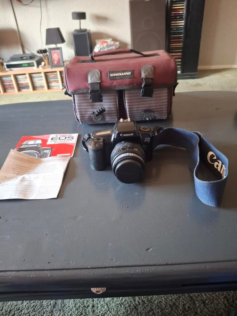 Canon EOS 1000FN Analoge Spiegelreflexcamera met Tas, Ophalen of Verzenden, Gebruikt, Spiegelreflex, Canon