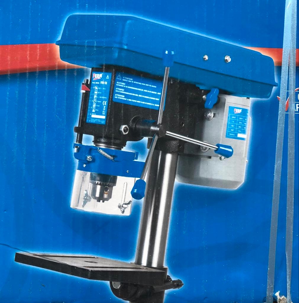 Ferm Tafelboor TDM1001 - Krachtige Kolomboormachine, Doe-het-zelf en Verbouw, Ophalen, Gebruikt, Variabele snelheid, Kolomboormachine