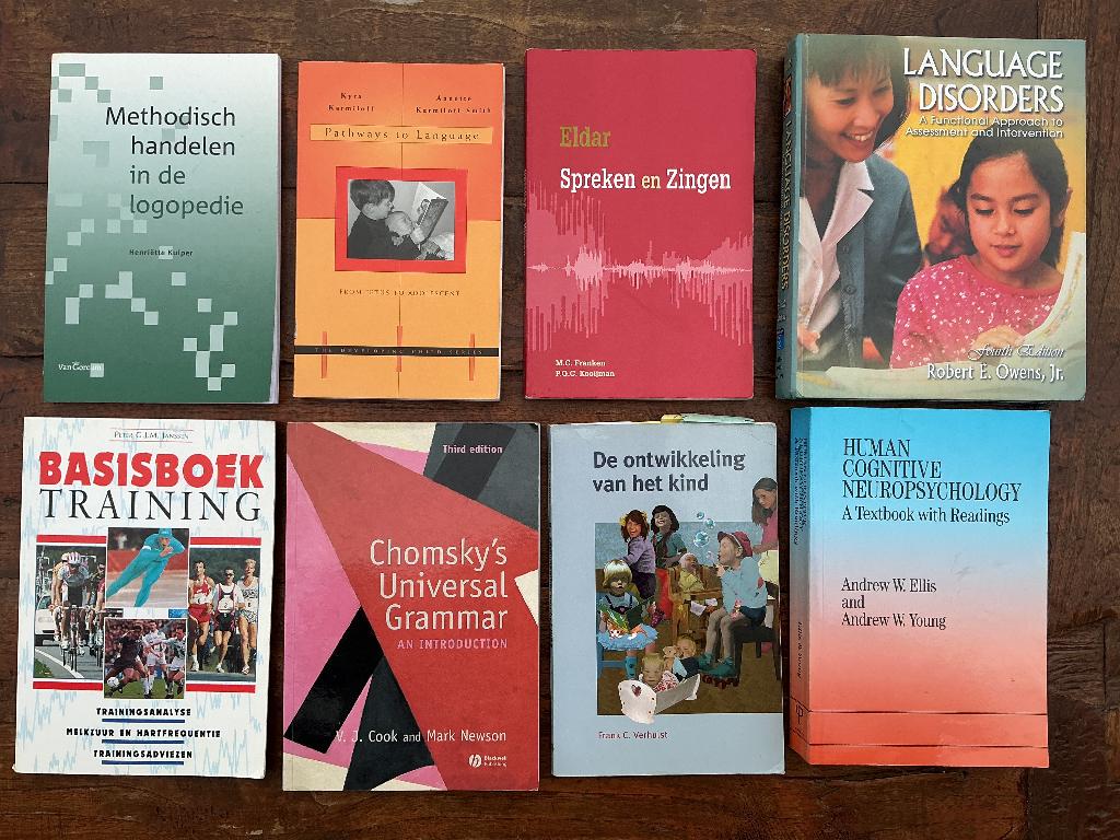 Gratis Oude Studieboeken logopedie en: sportleraar, Diverse auteurs, HBO, Alpha, Ophalen
