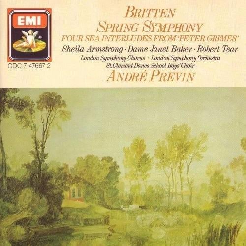 benjamin britten spring symphony, Verzenden, Modernisme tot heden, Zo goed als nieuw, Orkest of Ballet
