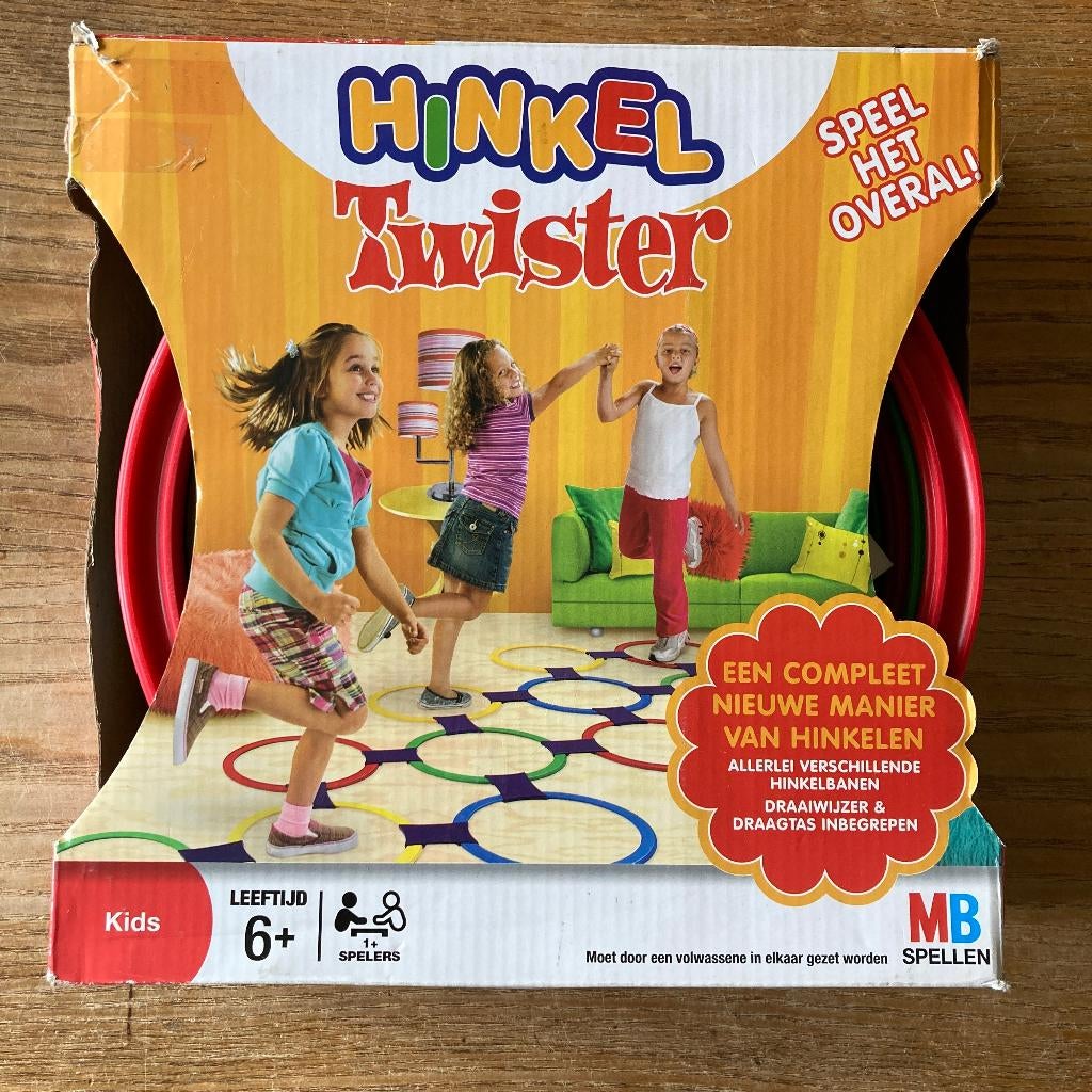 MB - Hinkel twister (1+spelers, 6+ jaar) zgan, Ophalen of Verzenden, Zo goed als nieuw, Ontdekken