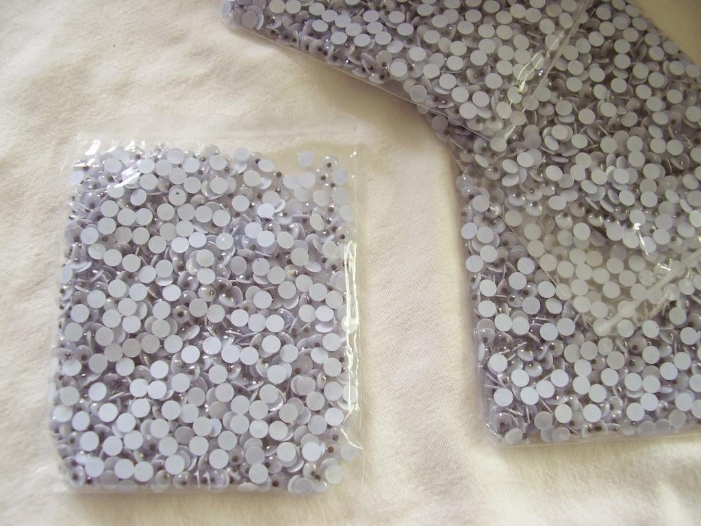 5 mm ronde wiebeloogjes, poppenoogjes en andere maten, Hobby en Vrije tijd, Knutselen, Nieuw, Verzenden