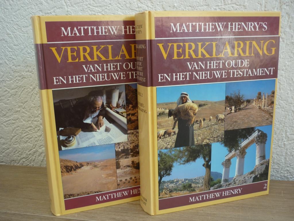 Matthew Henry - Bijbelverklaring deel 1 en 2 compleet, Ophalen of Verzenden, Zo goed als nieuw, Christendom | Protestants