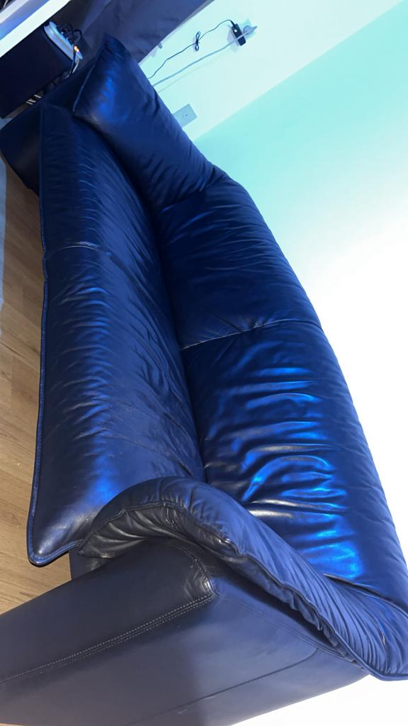 Lederen bankstel, Ophalen of Verzenden, Zo goed als nieuw