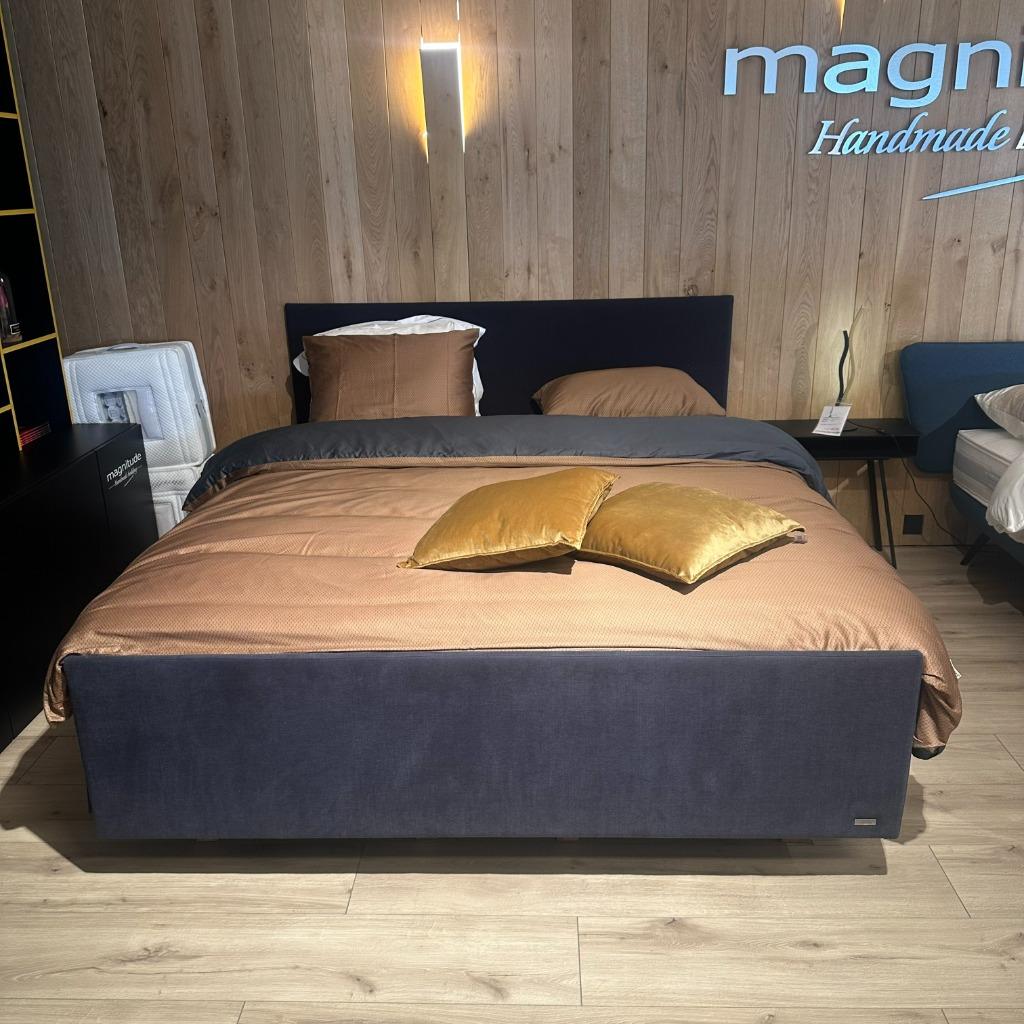 Magnitude Quadra Boxspring - 180x210cm, Ophalen, Blauw, Modern Strak, 210 cm