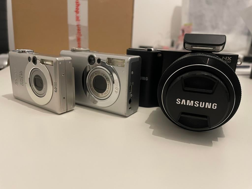 3X Digitale Camera's * Canon/Samsung *, 20 Megapixel, Gebruikt, Canon, Compact