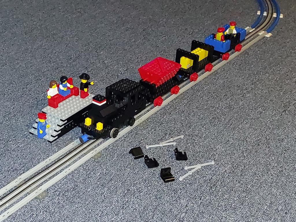 Vintage Lego Trein Set + Losse Stenen, Ophalen of Verzenden