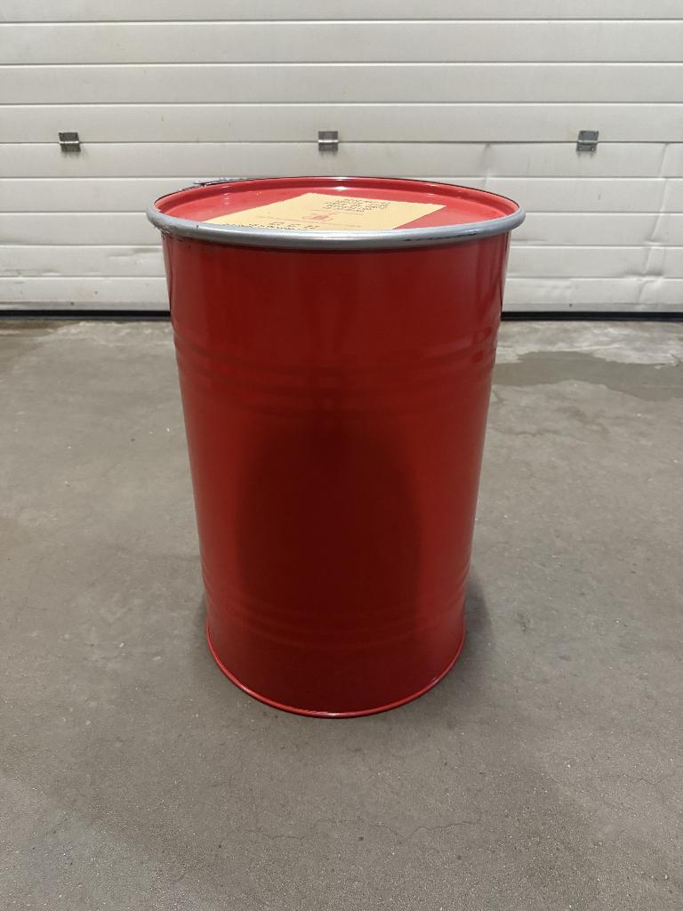 Rood ijzeren vat met deksel en klemband – 100 liter, Ophalen, Zo goed als nieuw, Vuurton