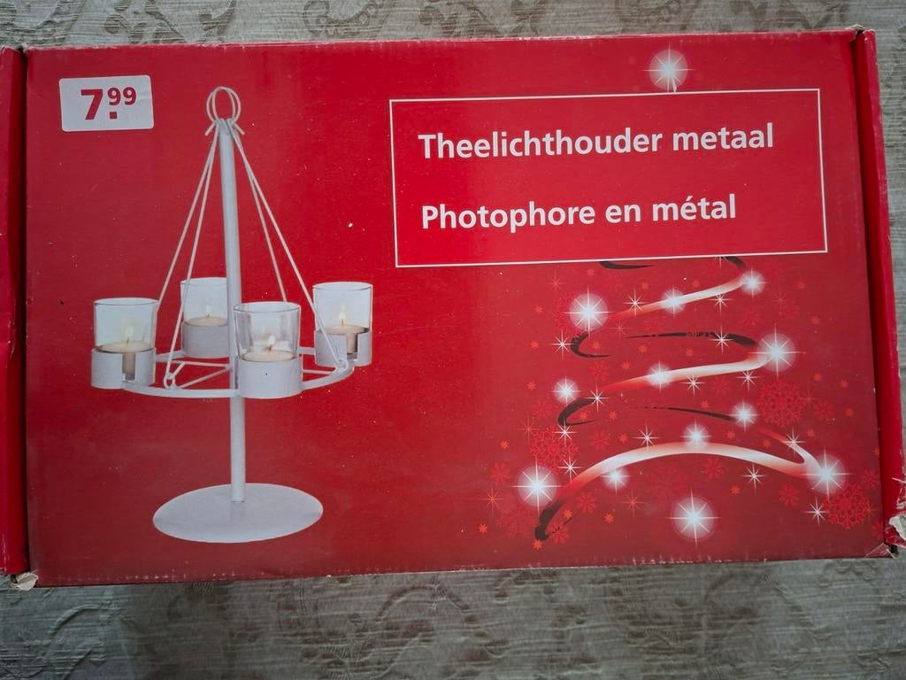 Theelichthouder, Ophalen of Verzenden, Nieuw, Overige materialen, Minder dan 25 cm