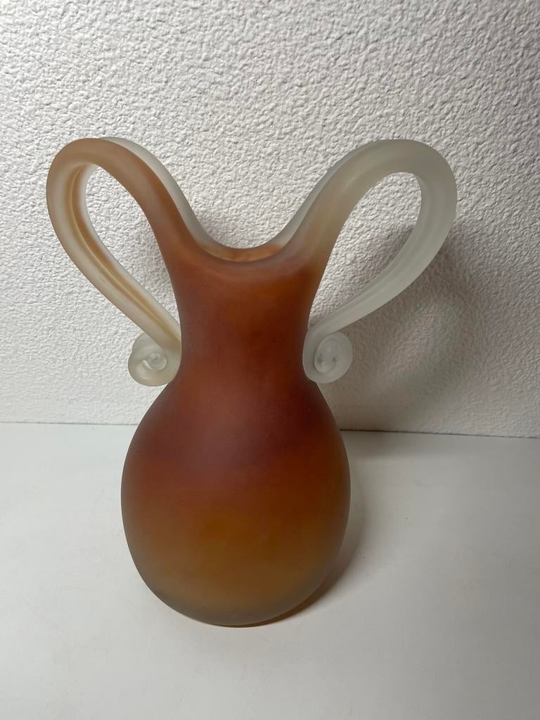 Villa Muze Zware Venetiaanse Vaas, Ophalen, Oranje, Minder dan 50 cm, Glas