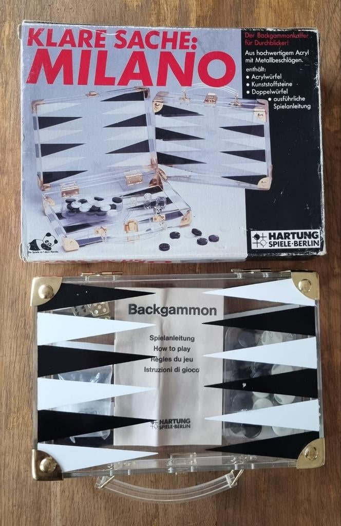 Vintage Hartung Berlin Backgammon, Ophalen of Verzenden, Gebruikt