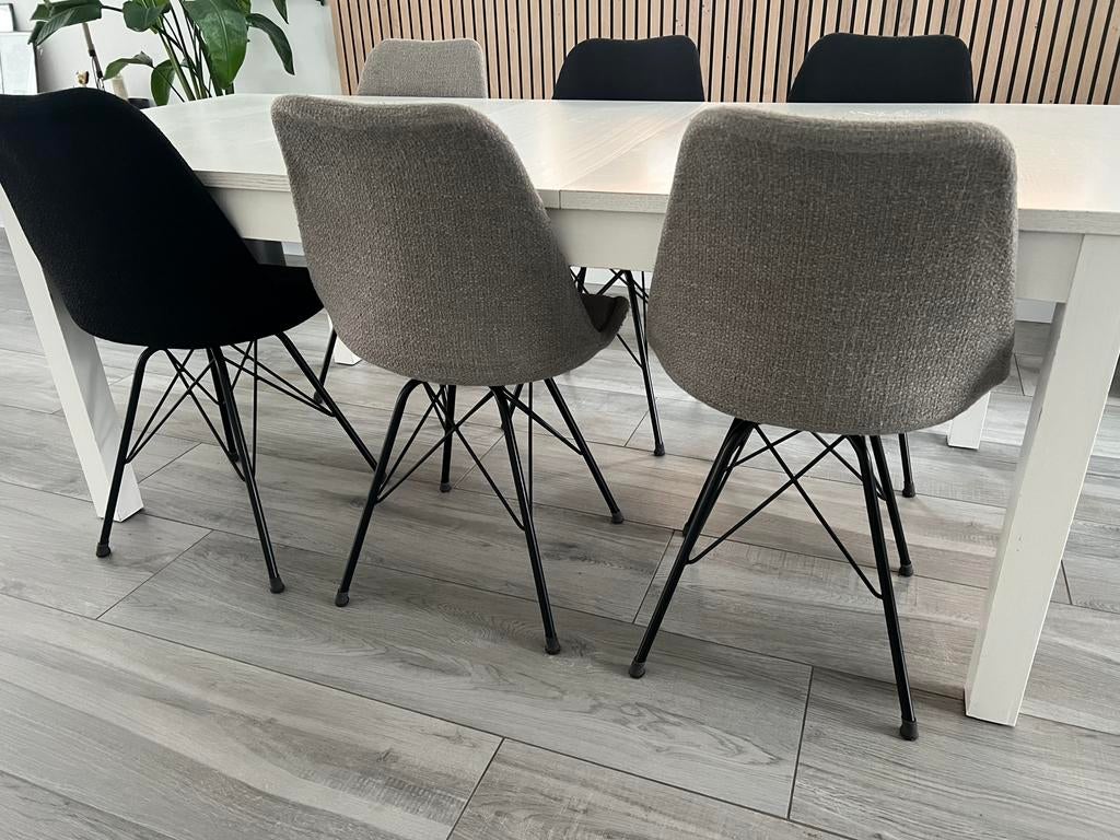 Eetkamer stoelen Kick Collection Jens, Ophalen, Zo goed als nieuw, Vijf, Zes of meer stoelen, Stof