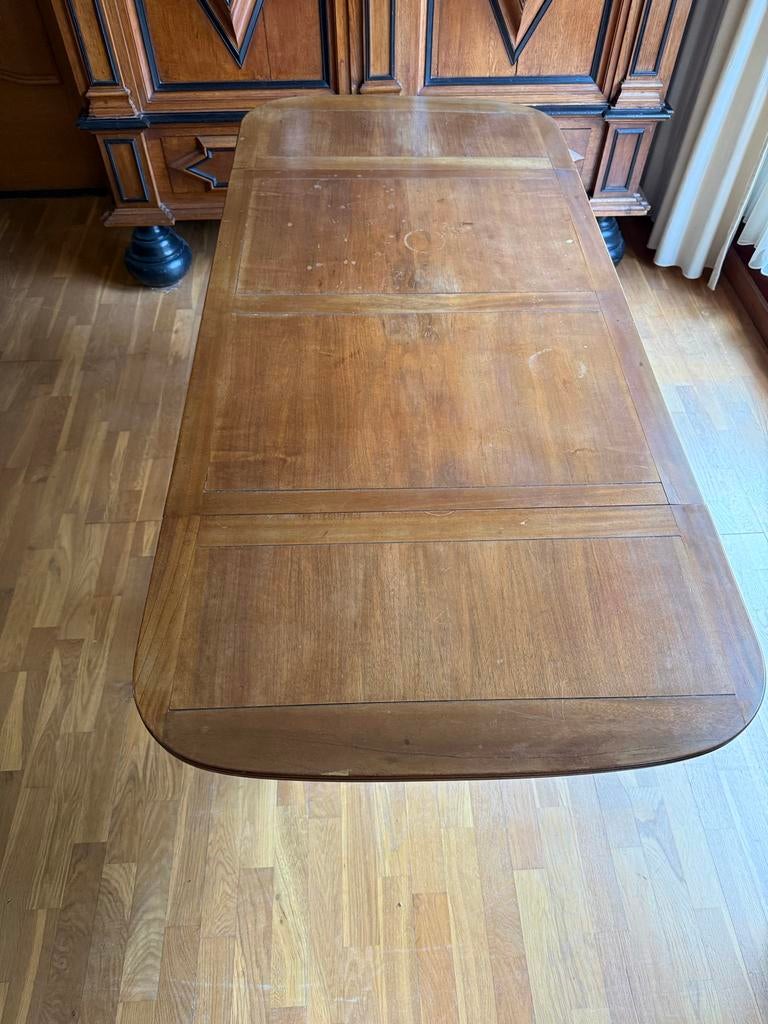 Antieke Mahonie Hangoortafel, Huis en Inrichting, Tafels | Eettafels, Ophalen, Gebruikt, 100 tot 150 cm, 50 tot 100 cm