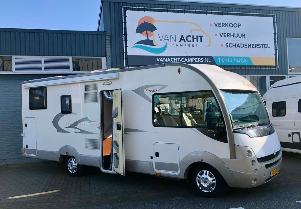Itineo JB 740 Integraal Camper Lengte Bedden en Hefbed, Integraal, Ringverwarming, Particulier, Koelkast