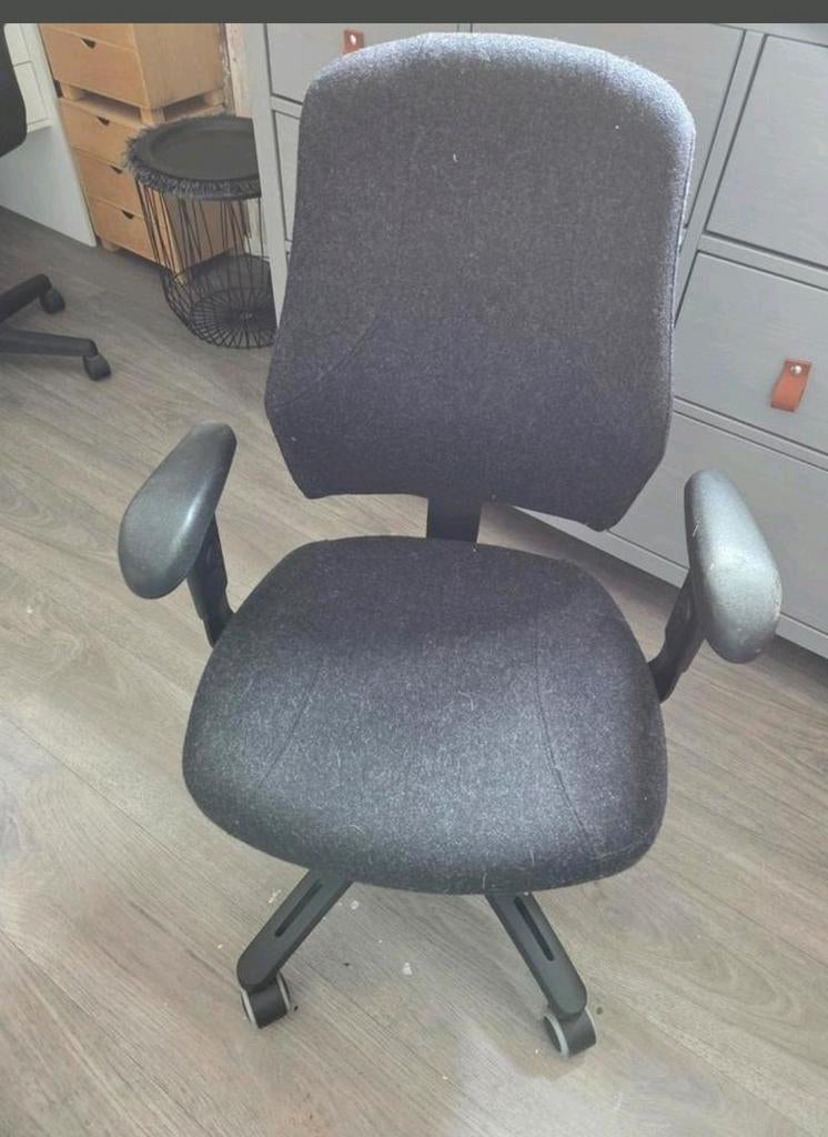 Grijze bureaustoel, Ophalen, Gebruikt, Grijs, Bureaustoel