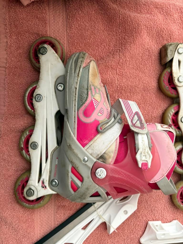 Verstelbare Schaatsen (om te bouwen naar skeelers) 35-38, Ophalen, Gebruikt, IJshockeyschaatsen, Nijdam