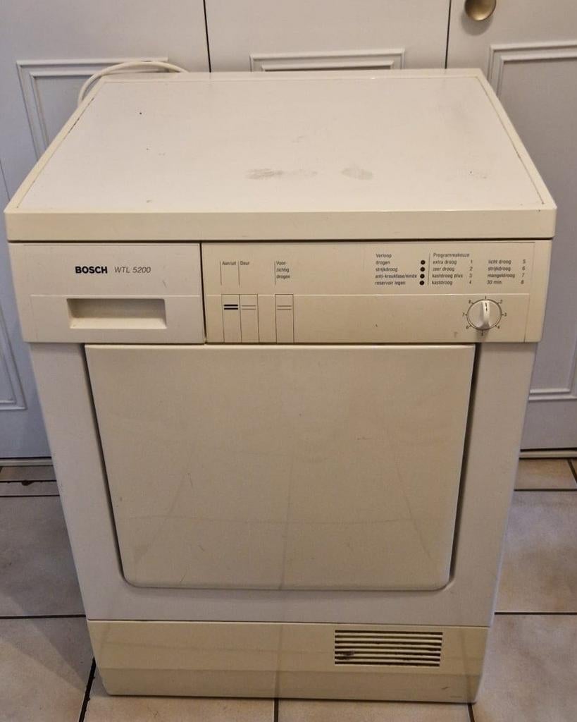 Gratis Bosch WTL 5200 Wasdroger, Ophalen, 6 tot 8 kg, Gebruikt, Voorlader
