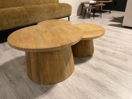 Salontafelset 3 maten massief mango 70 x70 speciale prijs, Huis en Inrichting, Kasten | Ladekasten, Salontafels 3 maten massief mango voor een speciale prijs