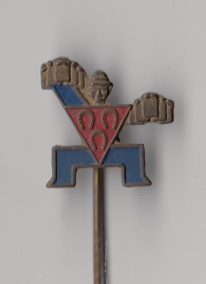 Breda Drie Hoefijzers Bier speldje, Gebruikt, Niet vindbaar, Niet vindbaar, Speldje of Pin