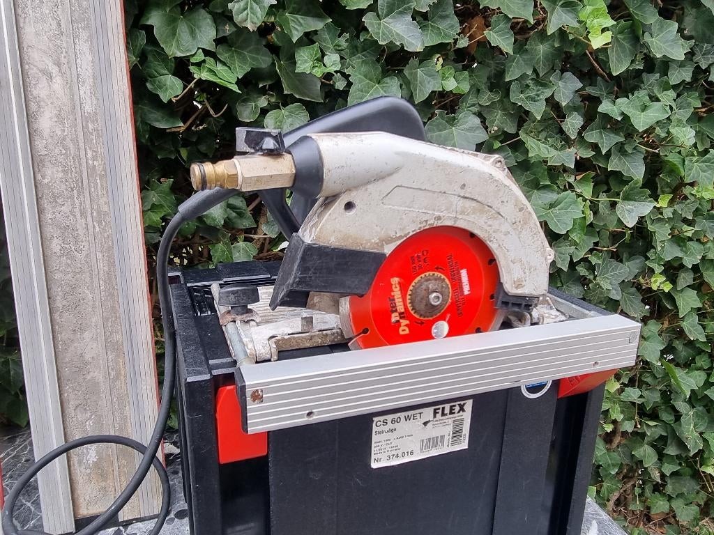 FLEX CS60 Tegelzaag met geleiderails, Invalzaag, Ophalen of Verzenden, Zo goed als nieuw, 30 tot 70 mm