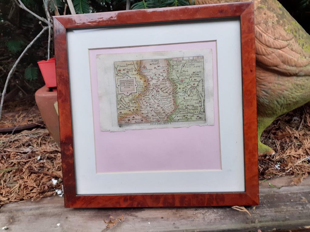 Oude kaart van Frankrijk, A. Ortelius 1655, Ophalen of Verzenden, 1800 tot 2000, Landkaart