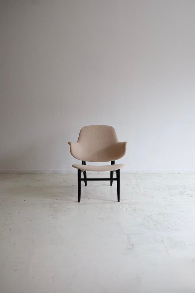 Shell stoel Kofod-Larsen, Christensen and Larsen, Ophalen, Wit, Design, Zo goed als nieuw