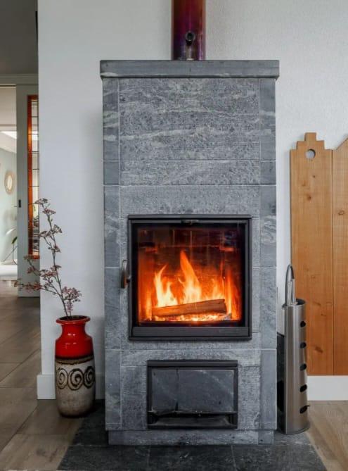 Tulikivi Speksteen kachel T750, Ophalen, Zo goed als nieuw, Vrijstaande haard, Houthaard