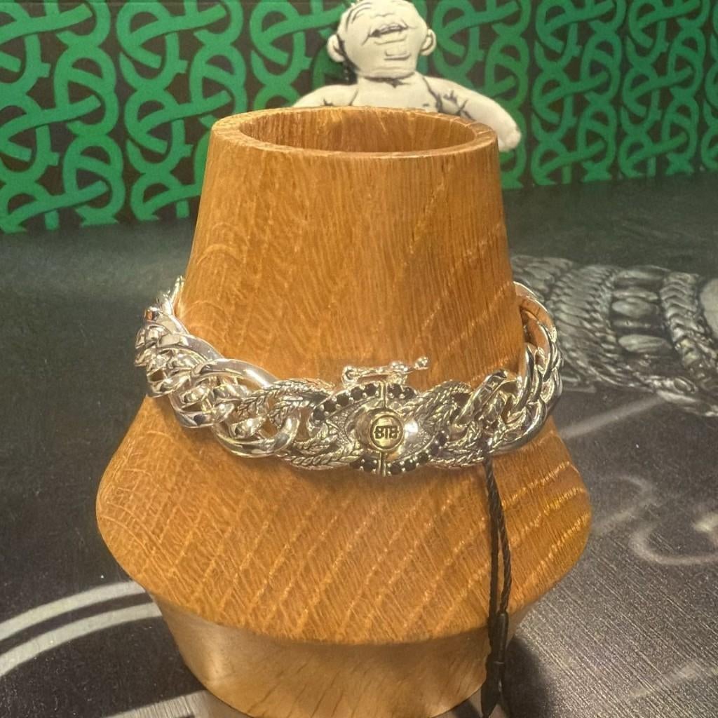 BUDDHA TO BUDDHA ARMBAND TYPE J850 NATHALIE XS BLACK €399,00, Sieraden, Tassen en Uiterlijk, Armbanden, Nieuw, Zilver, Zilver