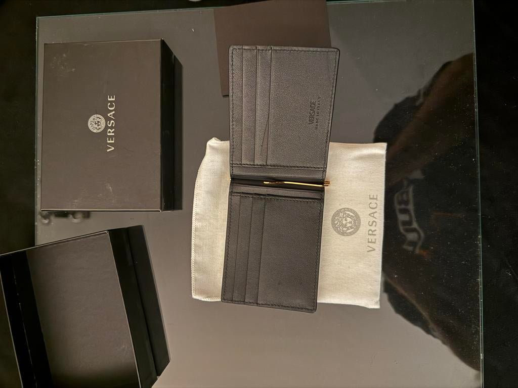 Versace Portemonnee met Money Clip - Nieuw, Overige merken, Zwart, Nieuw, Ophalen of Verzenden