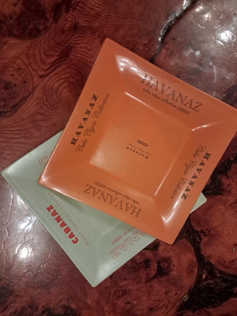 Mooie oude asbakken als nieuw! Havanaz Cuba cigar collectie!, Verzamelen, Rookartikelen, Aanstekers en Luciferdoosjes, Ophalen of Verzenden