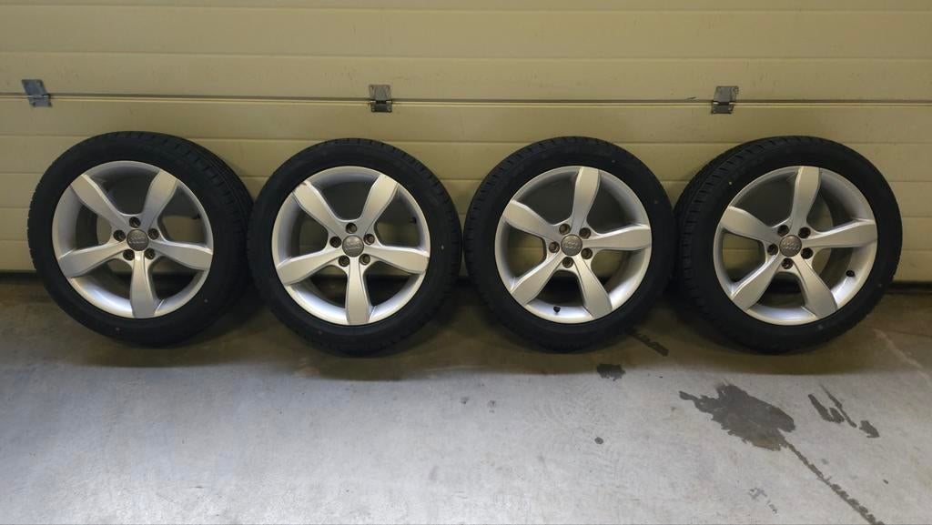 Audi A1 velgen 16 inch 5X100 all-season, Auto-onderdelen, Banden en Velgen, Ophalen, Gebruikt, 16 inch, Banden en Velgen