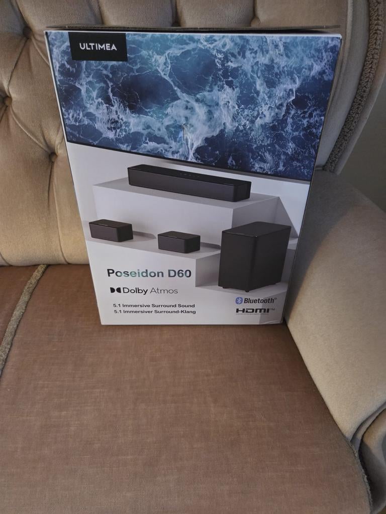 Soundbar Met Dolby Atmos + Set achter speakers/Subwoofer, Audio, Tv en Foto, Soundbars, Nieuw, Bluetooth, Ophalen of Verzenden