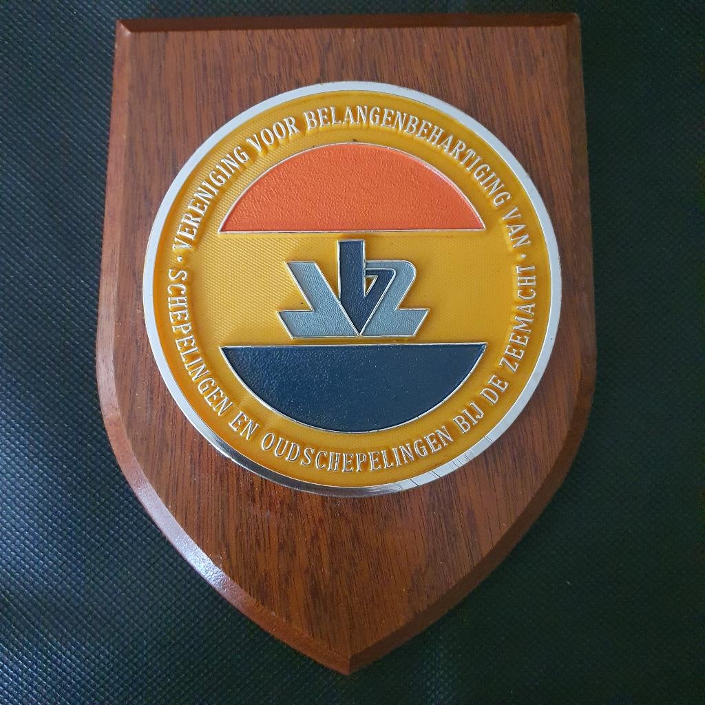 Wapenschildje VBZ, Verzamelen, Verzenden, Marine, Nederland, Embleem of Badge