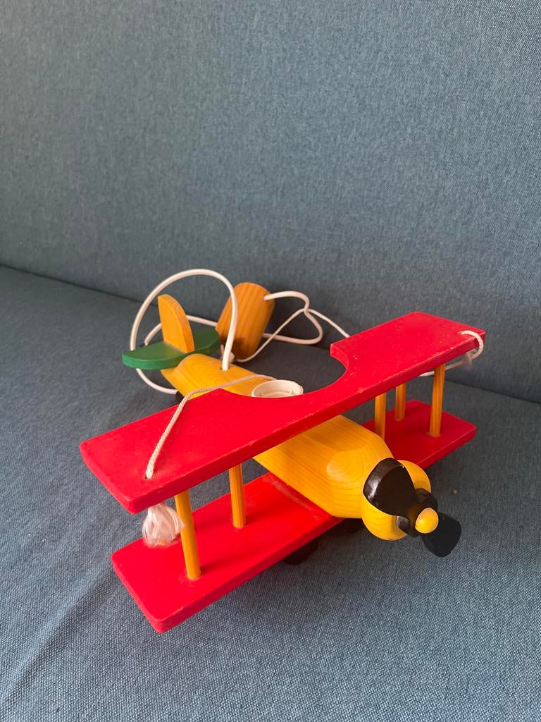 Leuke Houten Kinderlamp Vliegtuig, Ophalen of Verzenden, Zo goed als nieuw, Overige typen, Overige merken