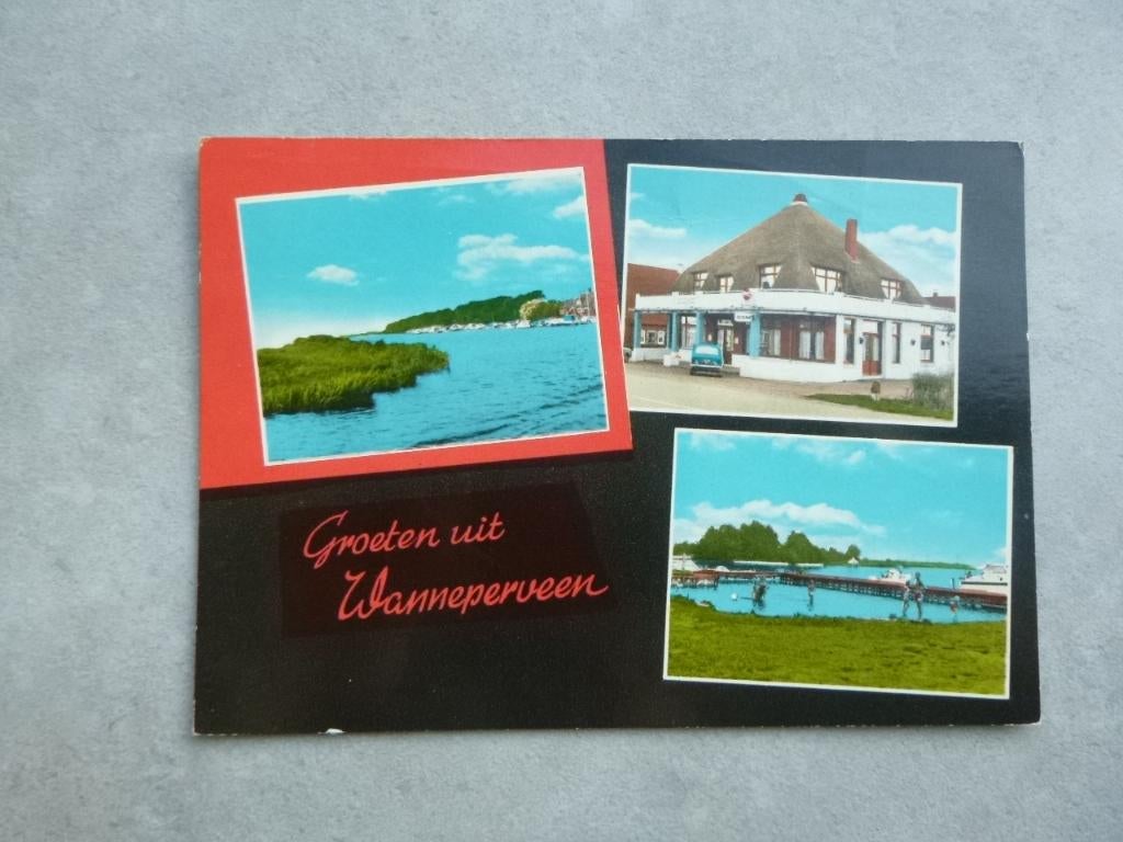 Wanneperveen, camping Worst/restaurant 1974, Verzamelen, Ansichtkaarten | Nederland, Verzenden, 1980 tot heden, Gelopen, Noord-Brabant