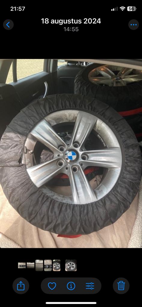 Winiterbanden  16 inch incl aluminium velgen 1 x gebruikt, Ophalen, Gebruikt