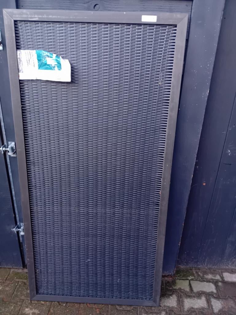 Nieuw Elephant tuinscherm wicker 90x180 antraciet, Kunststof, 1 tot 2 meter, Minder dan 3 meter, Onbekend