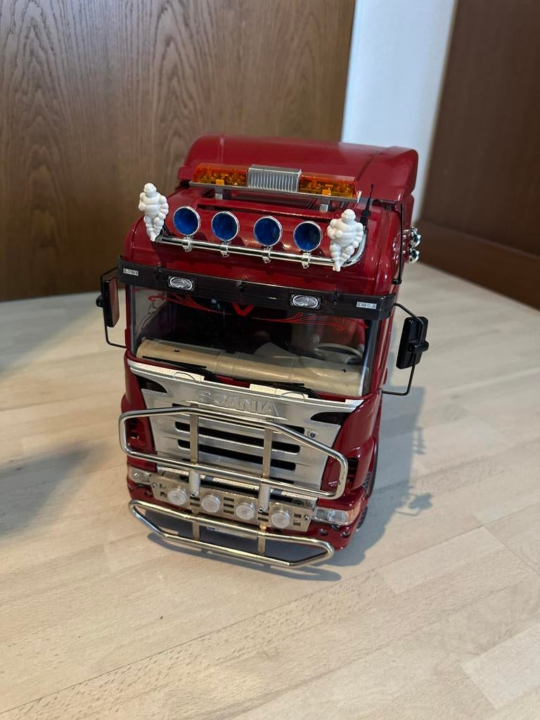 Tamiya Scania, Elektro, Gebruikt, Schaal 1:14, Ophalen of Verzenden