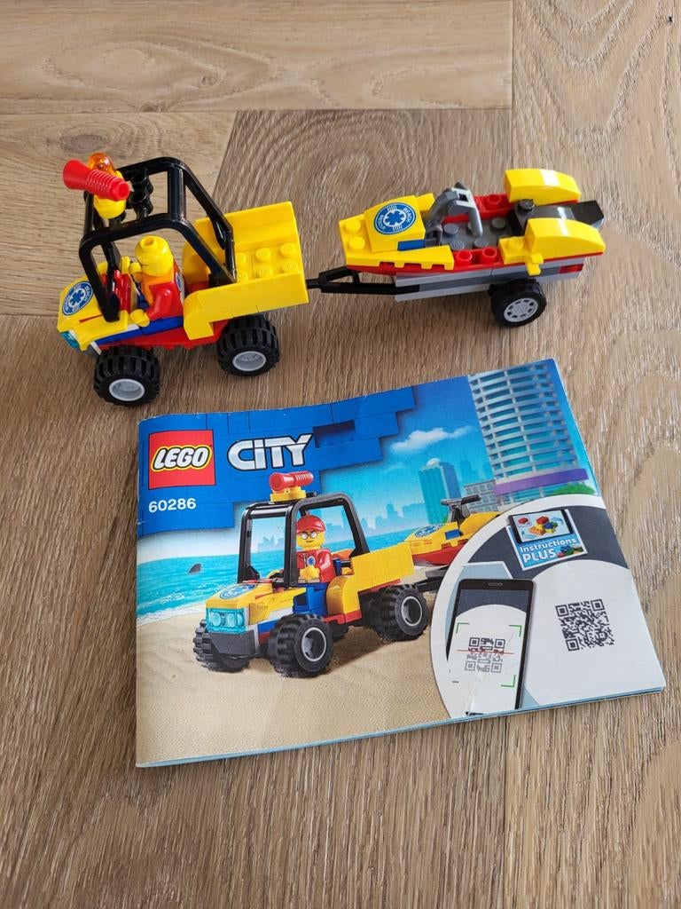 Lego City 60286 Strandreddingsquad, Ophalen of Verzenden, Zo goed als nieuw, Complete set, Lego