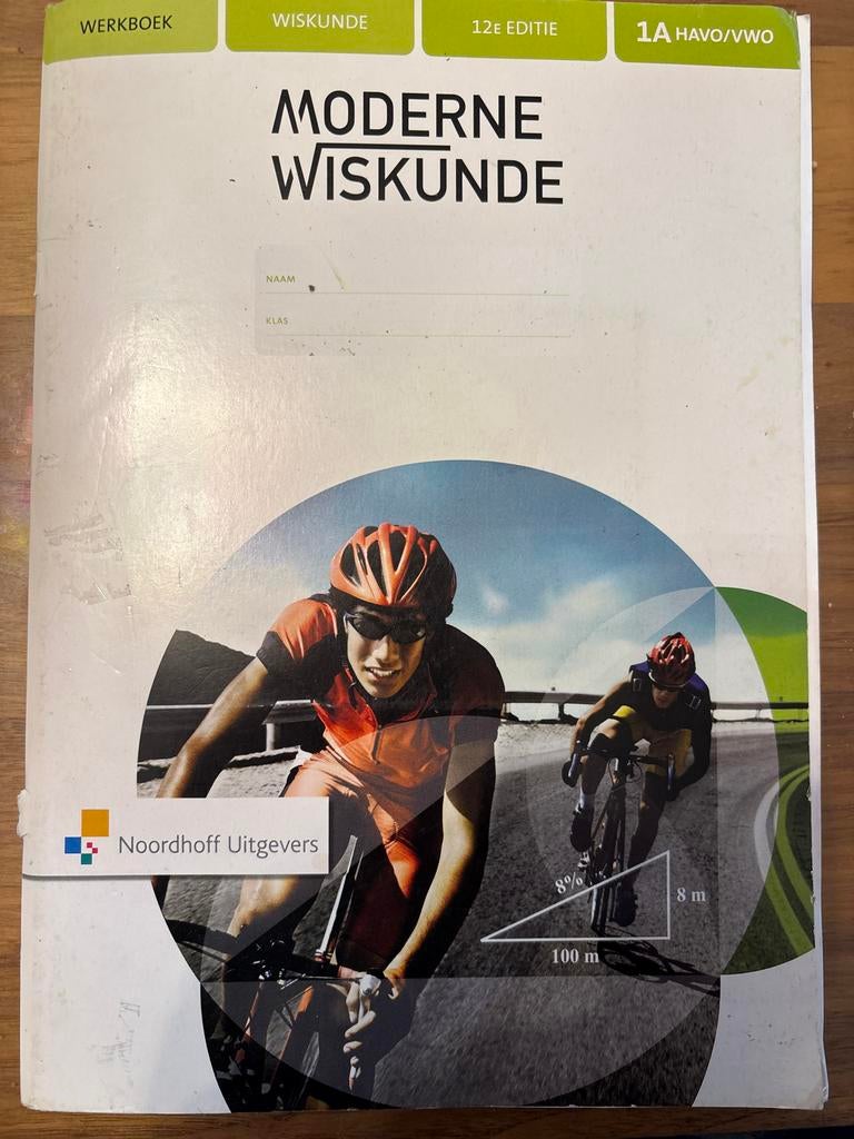 Moderne Wiskunde 1A HAVO/VWO - 12e editie, Boeken, Schoolboeken, Ophalen of Verzenden, Gelezen, HAVO, Wiskunde A