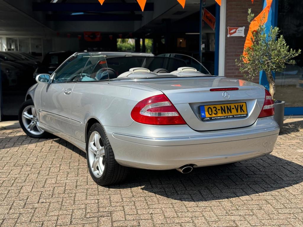 Mercedes-Benz CLK-klasse Cabrio 240 Elegance 2004 AUT Keyles, Automaat, Achterwielaandrijving, Gebruikt, Zwart