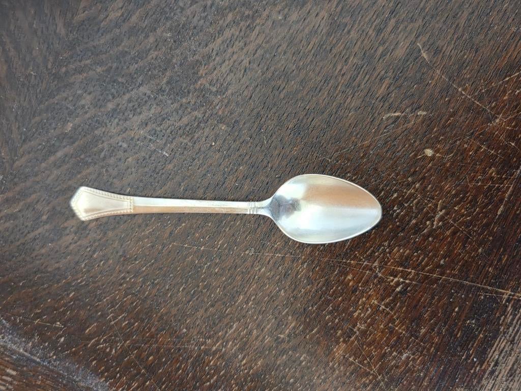 Antieke zilveren theelepel, gemerkt, Antiek en Kunst, Antiek | Bestek, Ophalen of Verzenden