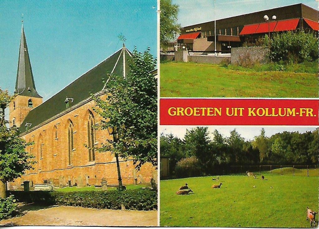 Kollum- -3-luik., Verzenden, 1980 tot heden, Gelopen, Friesland