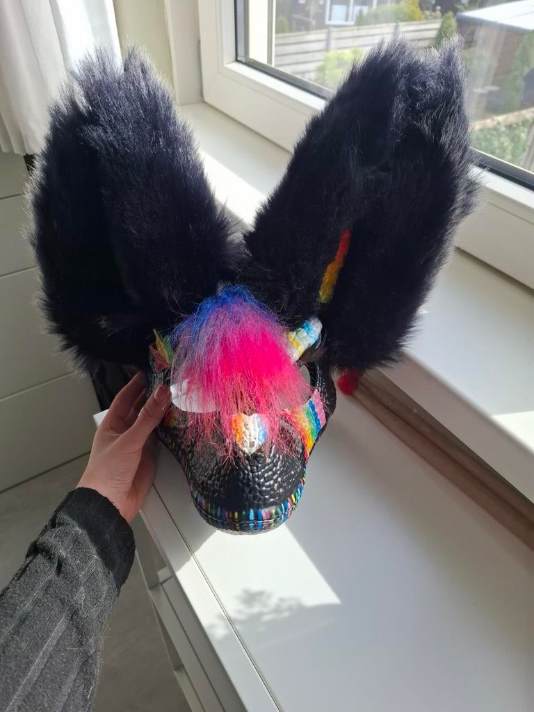 Dino mask furry, Hobby en Vrije tijd, Ophalen of Verzenden, Nieuw, Overige typen